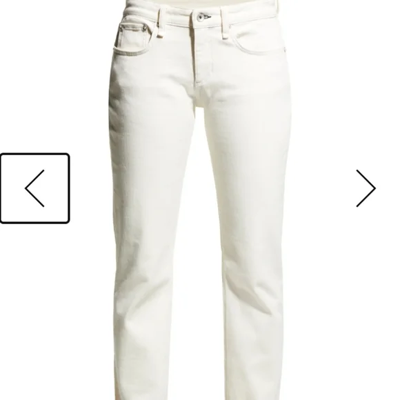 rag & bone The Dre Aged Bright White Jean Size: 25 - Picture 13 of 16